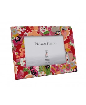 Kimono Fabric Frame - Red